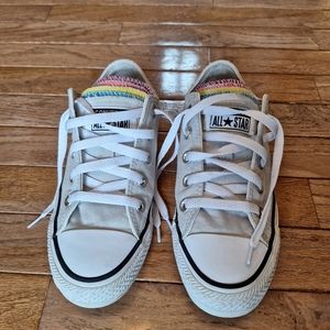 Converse All Star Multi-Color Tongues. Size 6. Like new! Worn twice.